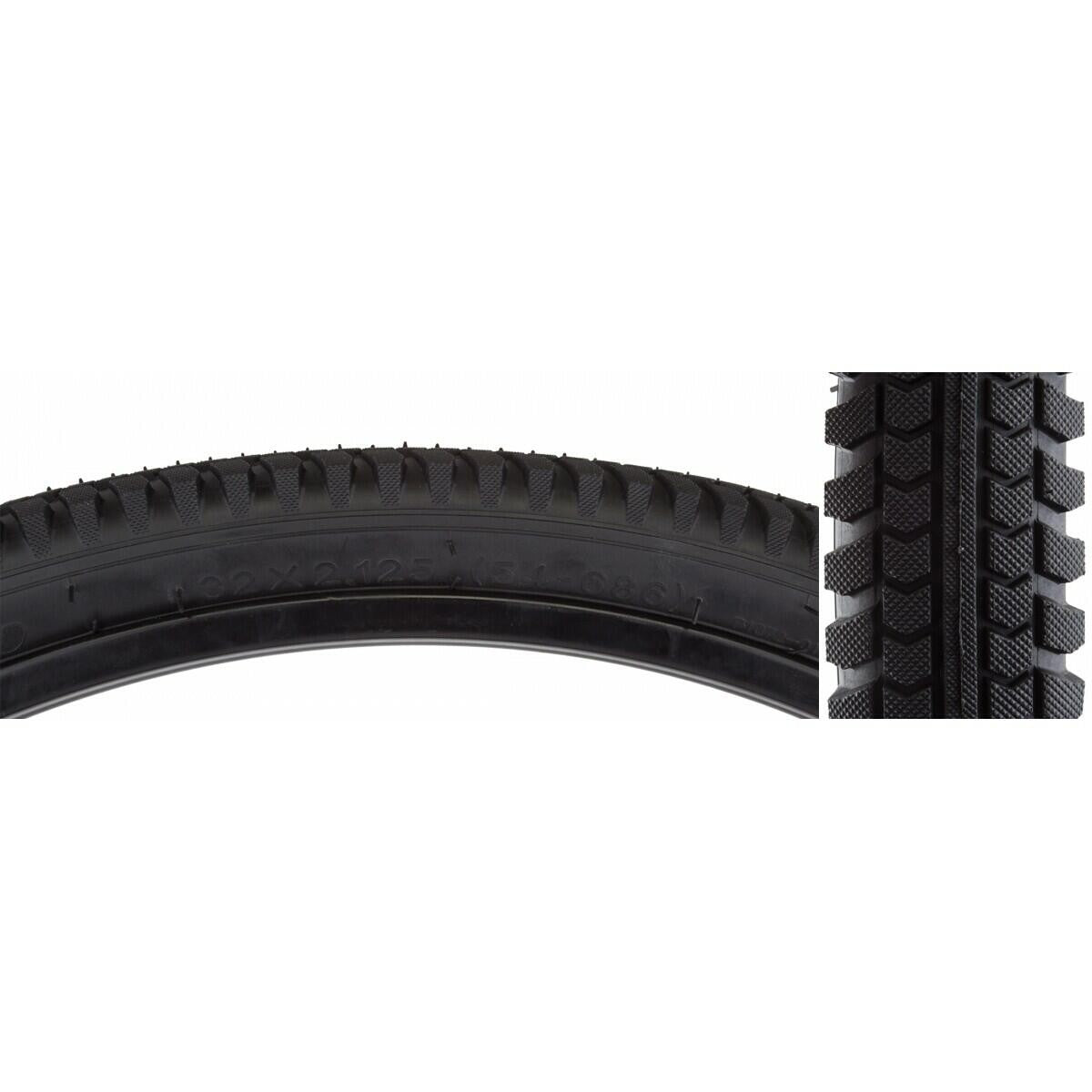 Sunlite Bicycle Cruiser Directional Tire 32x2.125" Black 32" Wire (686-ISO) 1