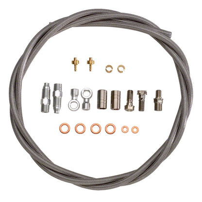 2 Pack Hope Braided Stainless Hose Kit by Goodridge with Fittings Length 1600mm 2