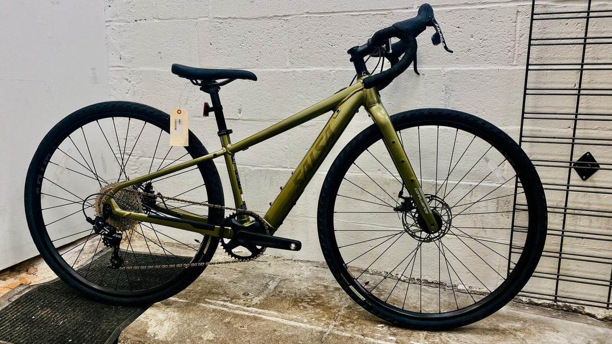 Salsa Confluence Drop Bar Apex 1 Electric Bike 700c Aluminum Avocado Green 49cm 1