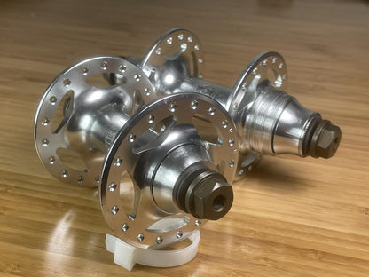 NOS All City Sheriff Star Track Hub Set 36h 100/120mm Fix / Fix Polished Silver 2