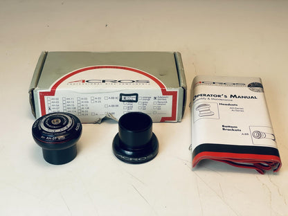NOS ACROS AH-07 S01 Series Threadless 1-1/8" Headset Steel Bearings, Black 1