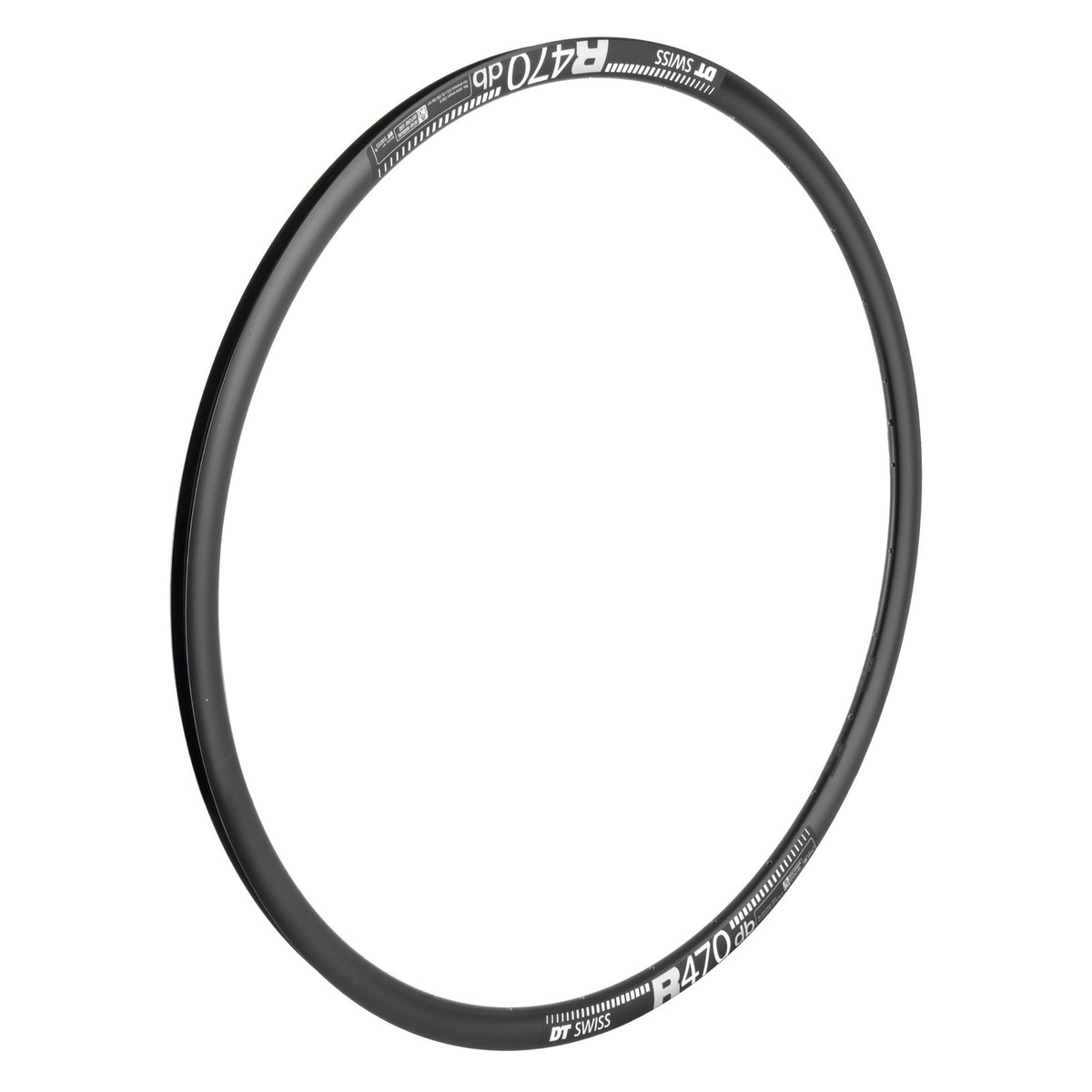 DT Swiss R 470 700c Tubeless-Ready Road Disc Rim: 24h, Black 1