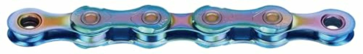 KMC X11 Waxed 11 Speed Chain, Aurora Blue, 118 Link 1