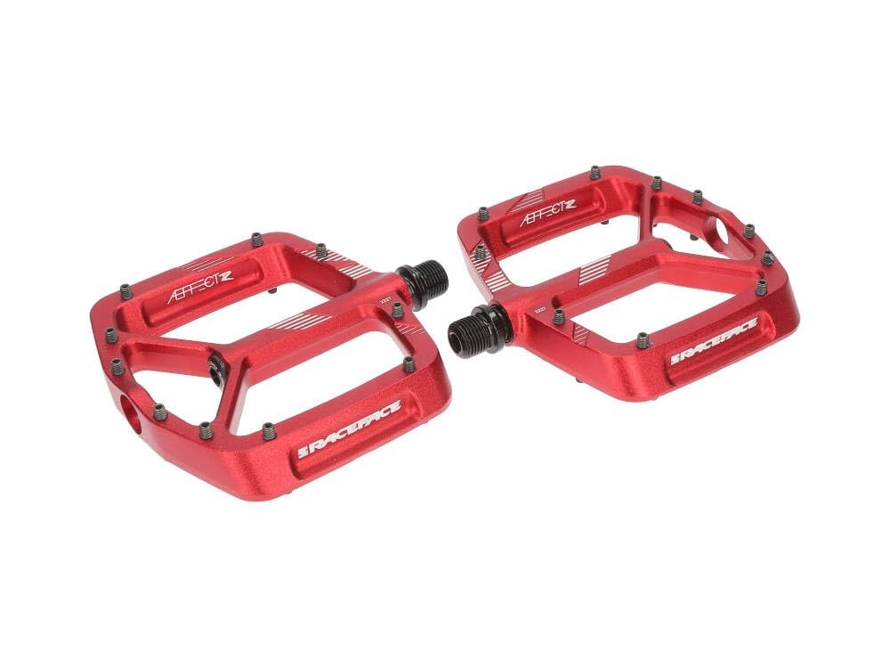 Race Face Aeffect Platform Pedals Red Pair 9/16" Spindle 1