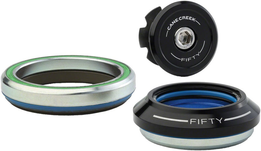 Cane Creek 50-Series Tapered Headset IS42/28.6 Upper IS52/40 Lower Black 1