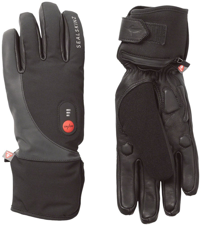 Heated Waterproof Cycling Gloves Black X-Large Full Finger Warm Insulated 1