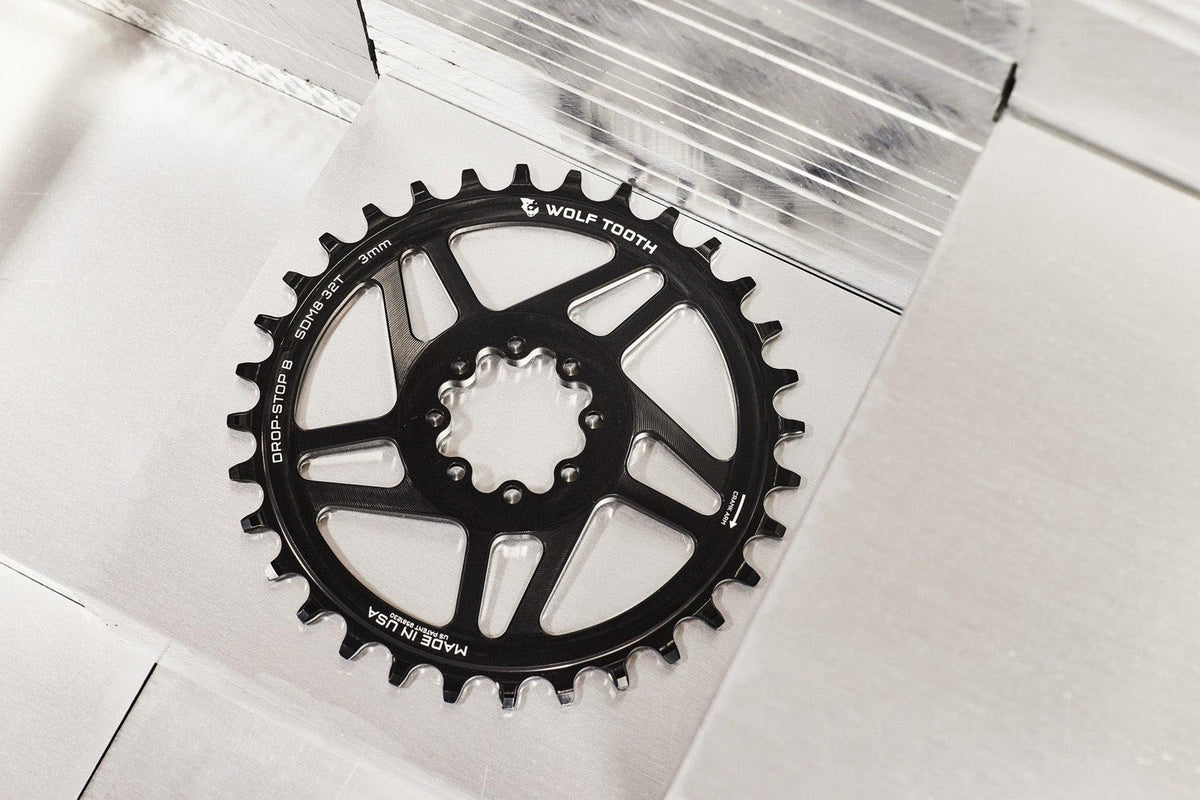 Wolf Tooth Direct Mount Chainring 28T Drop-Stop B for SRAM 8-Bolt Cranksets 3mm 9