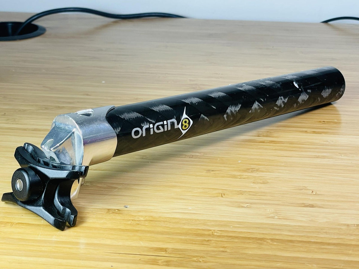 NOS Storage-Worn Origin8 Original Carbon Seatpost 31.6mm x 280mm 2