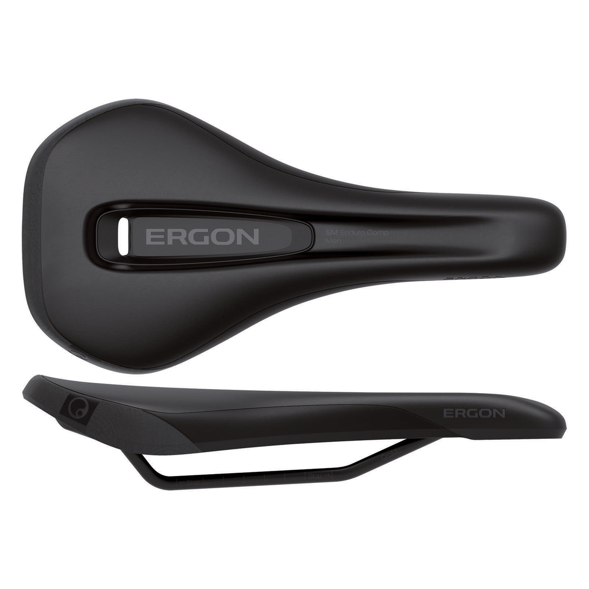 Ergon SM Enduro Comp MTB Saddle - Small/Medium - Stealth Black 1