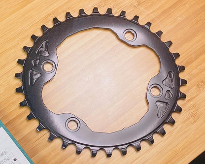 absoluteBLACK OVAL 96bcd XT N/W Chainring XT-M8000/SLXM7000 34t - Black 3