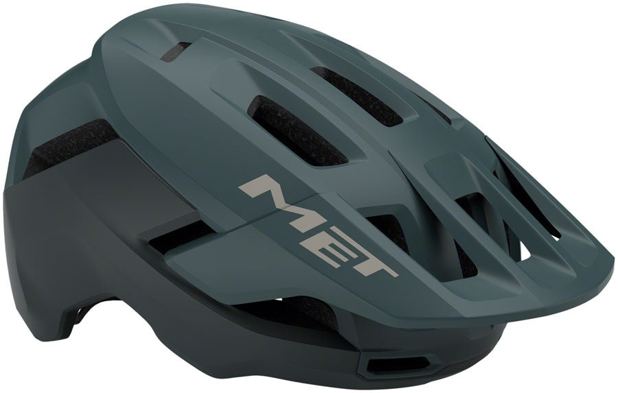 MET Terrae Mips Mountain Helmet Stone Blue Matte Small with Visor 1