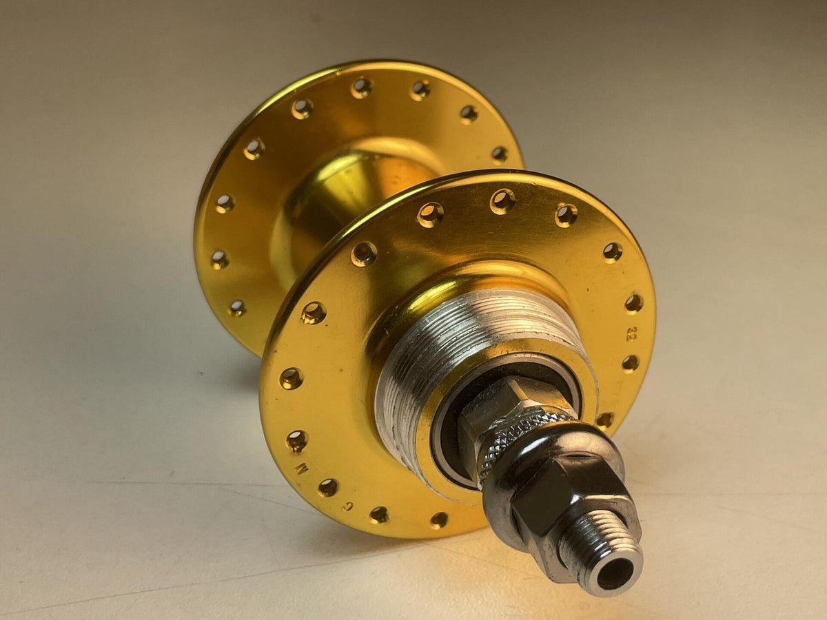 NOS Soma Somax Rear Track Hub 32h x 120mm Fixed/Fixed - Gold Anodized 3