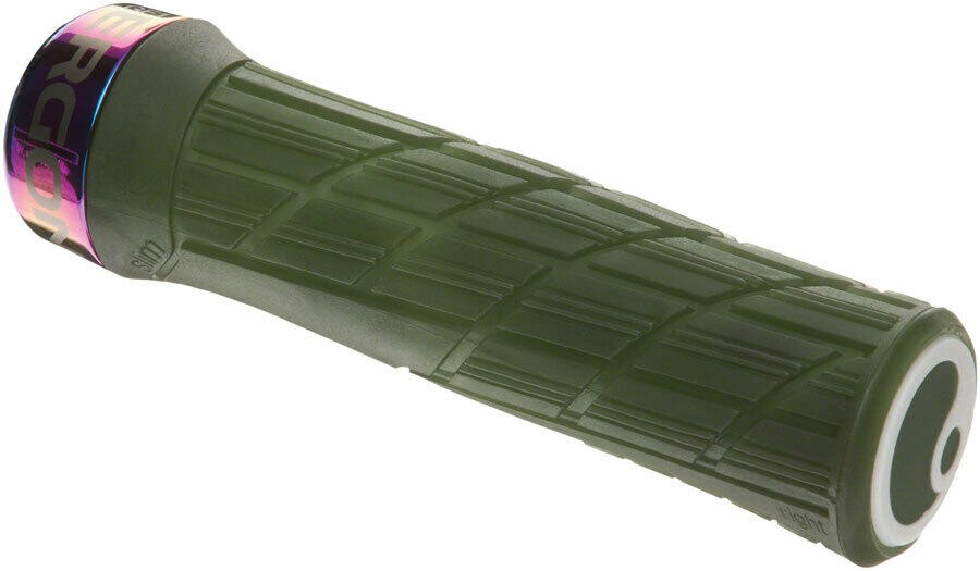 Ergon GE1 Evo Factory Grips - Slim - Frozen Moss/Oil Slick - Lock-On 1