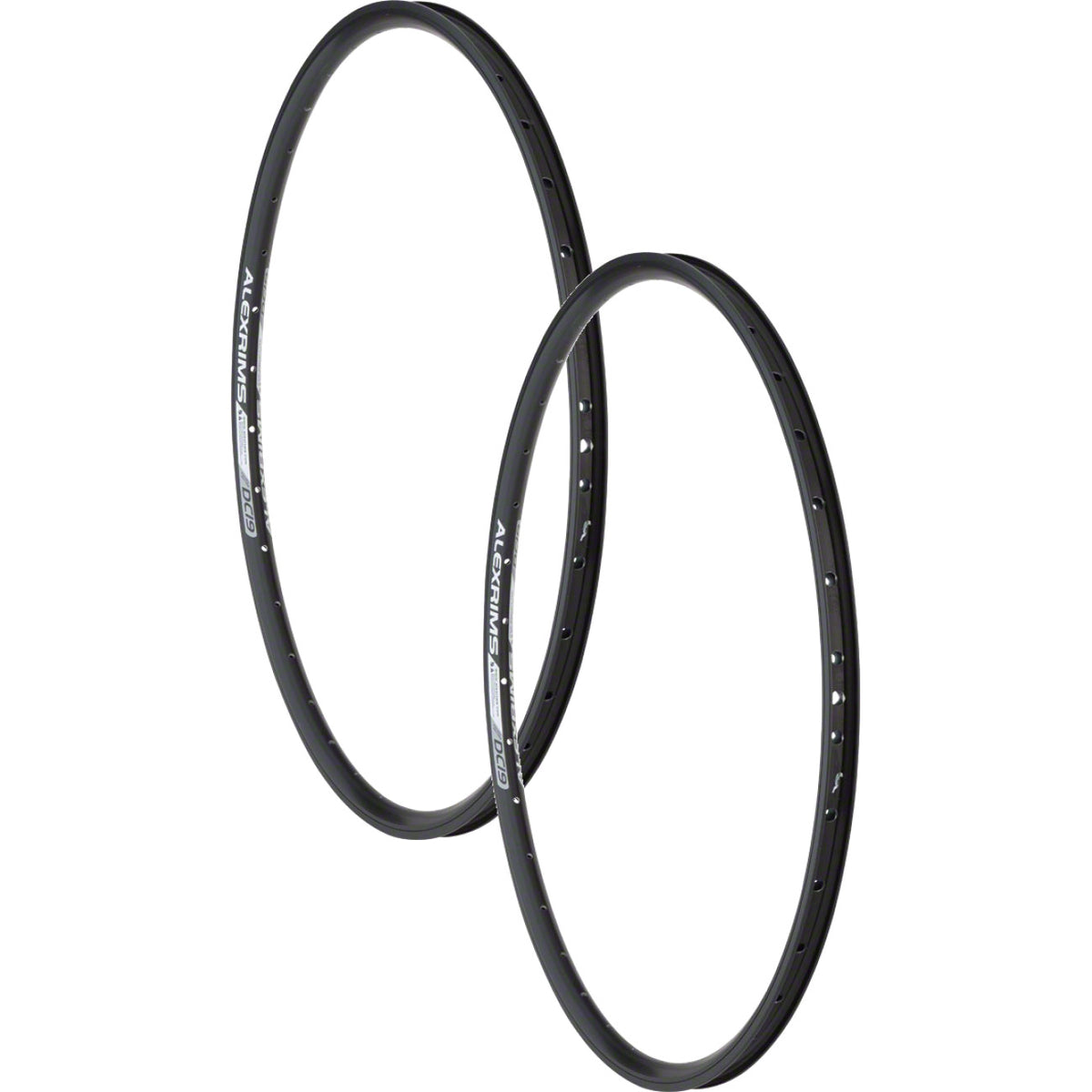 Pack of 2 Alex DC19 Rim 26 Disc Black 36H Clincher Bike Bicycle Schrader 1