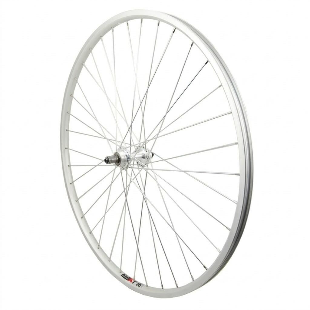Sta-Tru 27" Sun CR18 Rear Alloy Road Wheel 5-7sp Freewheel QR Hub Silver 1
