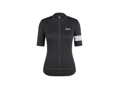 Rapha Core Women's Cycling Jersey L Black/White 1