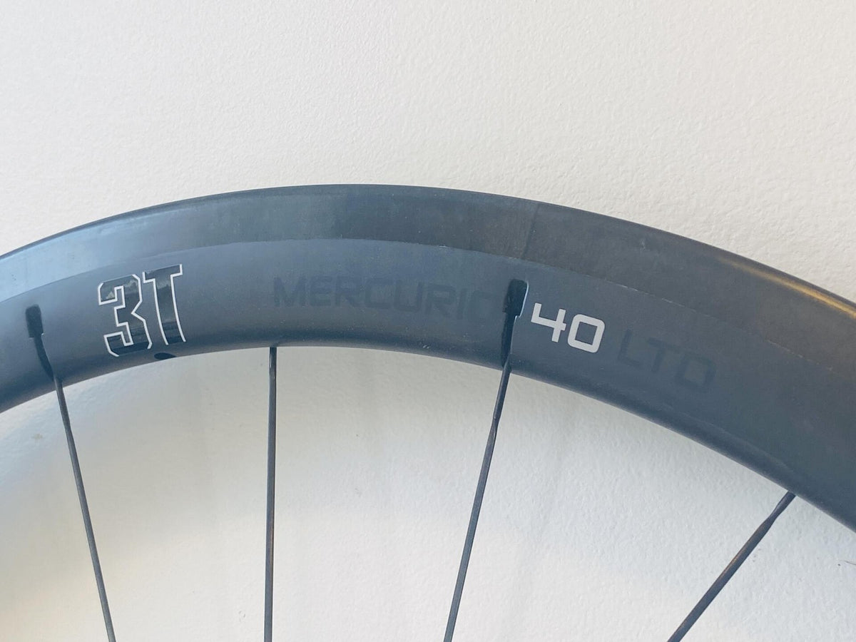3T Mercurio 40 LTD Stealth Black Tubular Carbon 700c Rear Wheel 10/11s Multisys 2