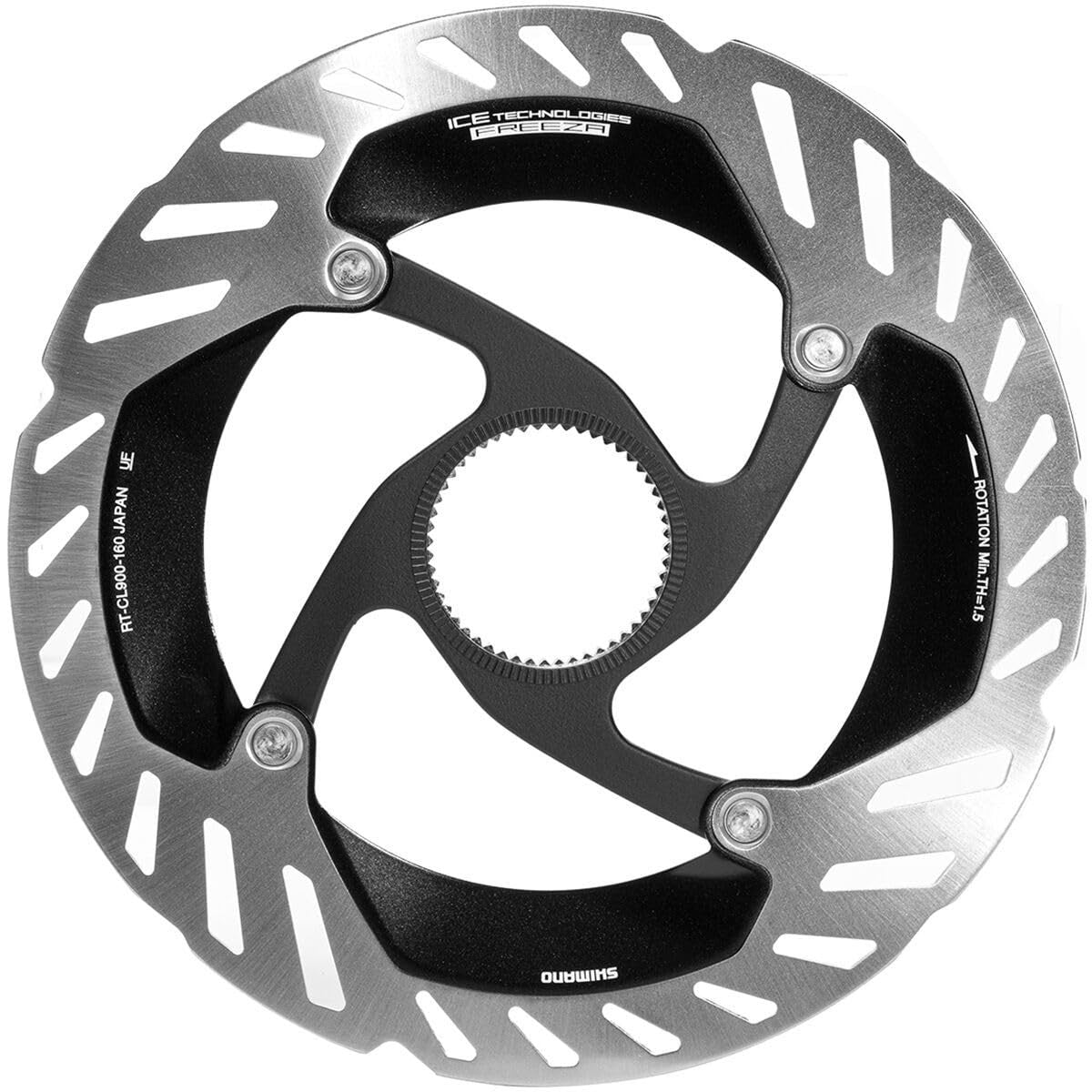 Shimano Dura-Ace RT-CL900 S CenterLock Disc Brake Rotor + Lockring 160mm Silver 1
