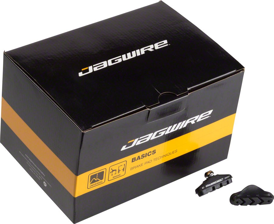 Jagwire Basics Road Molded Brake Pads Threaded Box of 50 Pairs 1