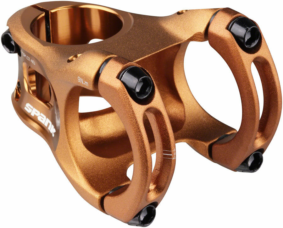 Spank SPLIT 35 Stem - 40mm Length, 35mm Clamp, 0 Degree, 1-1/8", Bronze 1