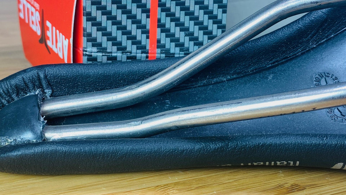 ARTE SELLE Carbon Titanium Rail Black Racing Saddle Made in Italy 5