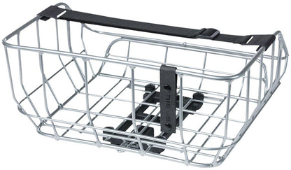 Basil Portland Rear Basket - MIK Mount, Aluminum, Silver 1