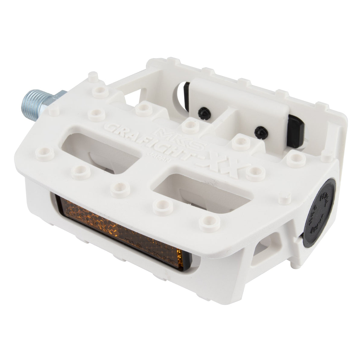 MKS Grafight-XX Platform Pedals, 9/16", White 1