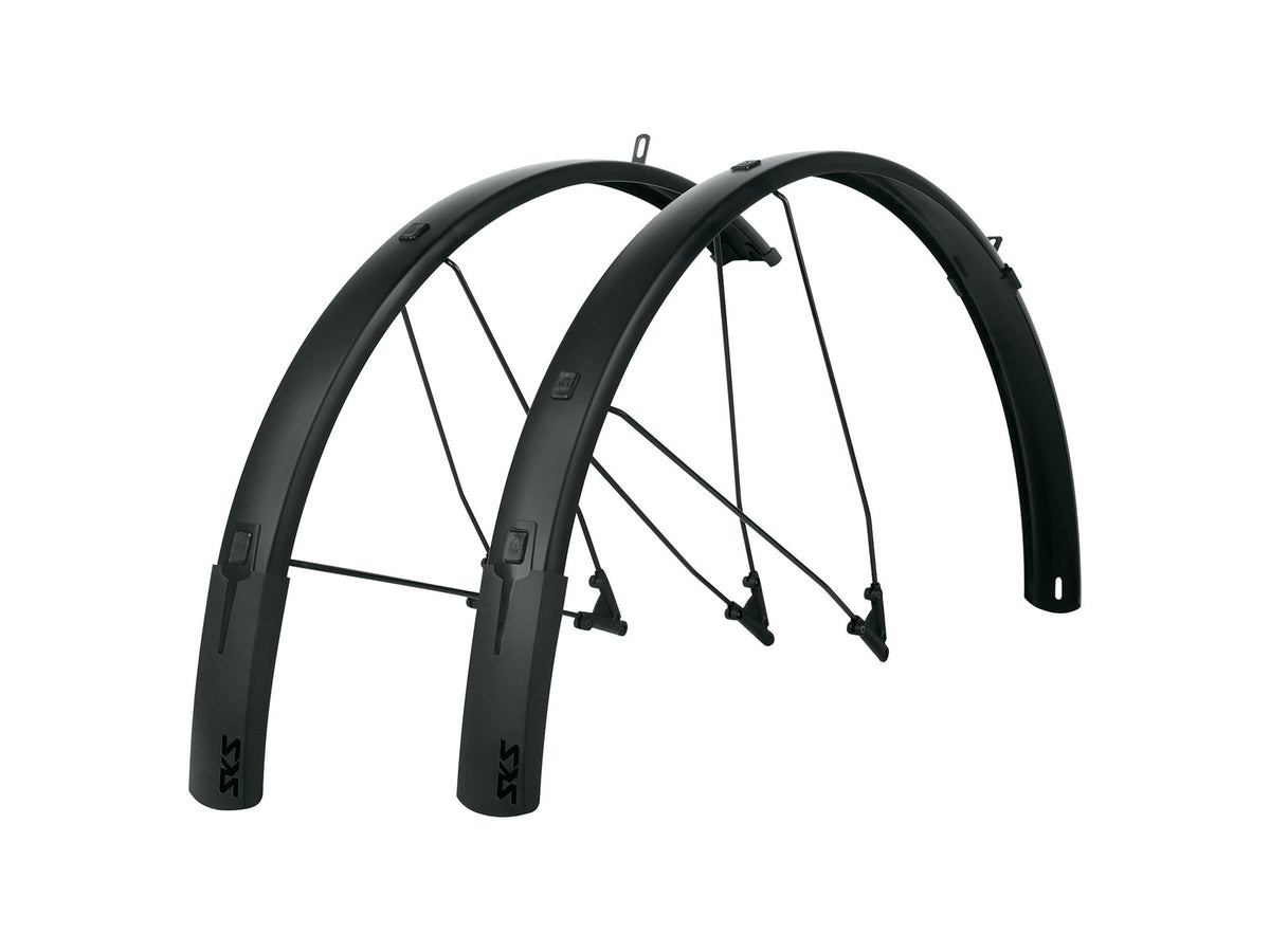 SKS Bluemels B56 STYLE Fender Set 700c x 38-47mm, Front and Rear Black 1