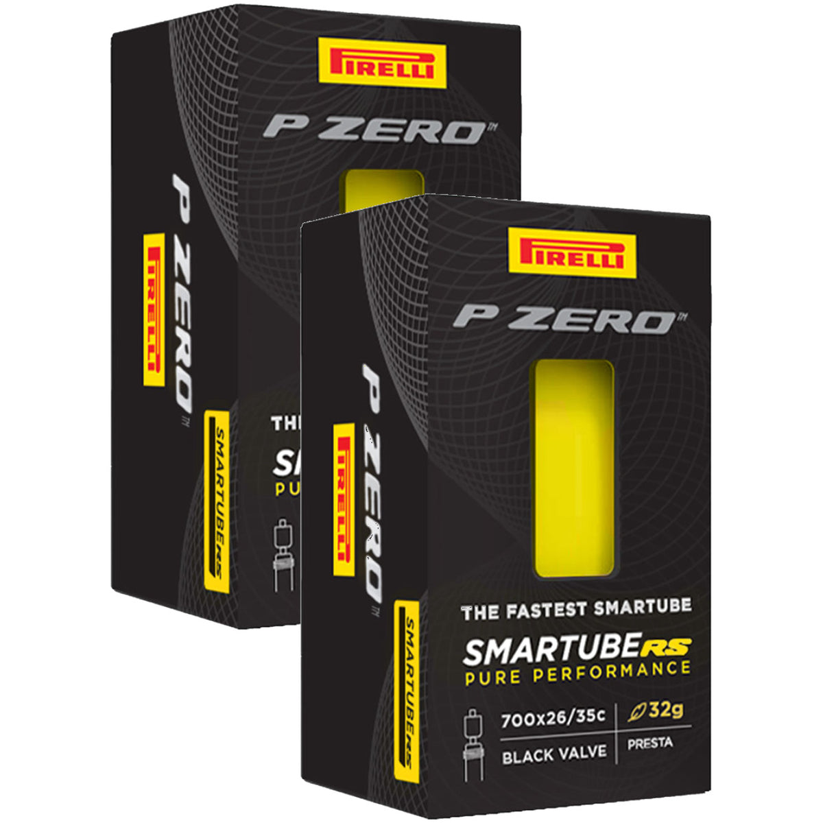 2 Pack Pirelli P Zero SmarTube RS Tubes 700 x 26-35mm 80mm Presta Valve 1