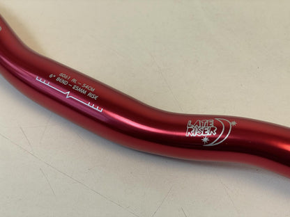 NOS Soma Late Riser Handlebars 540mm x 25mm x 25.4mm Clamp - Red Anodized 3