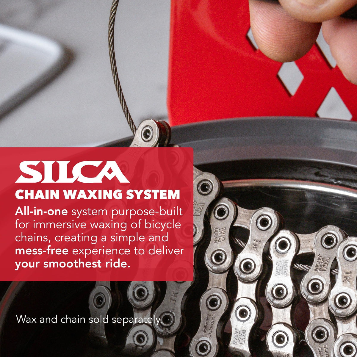 SILCA Bike Chain Wax Melting System for Immersive Waxing, 600ml Capacity 2