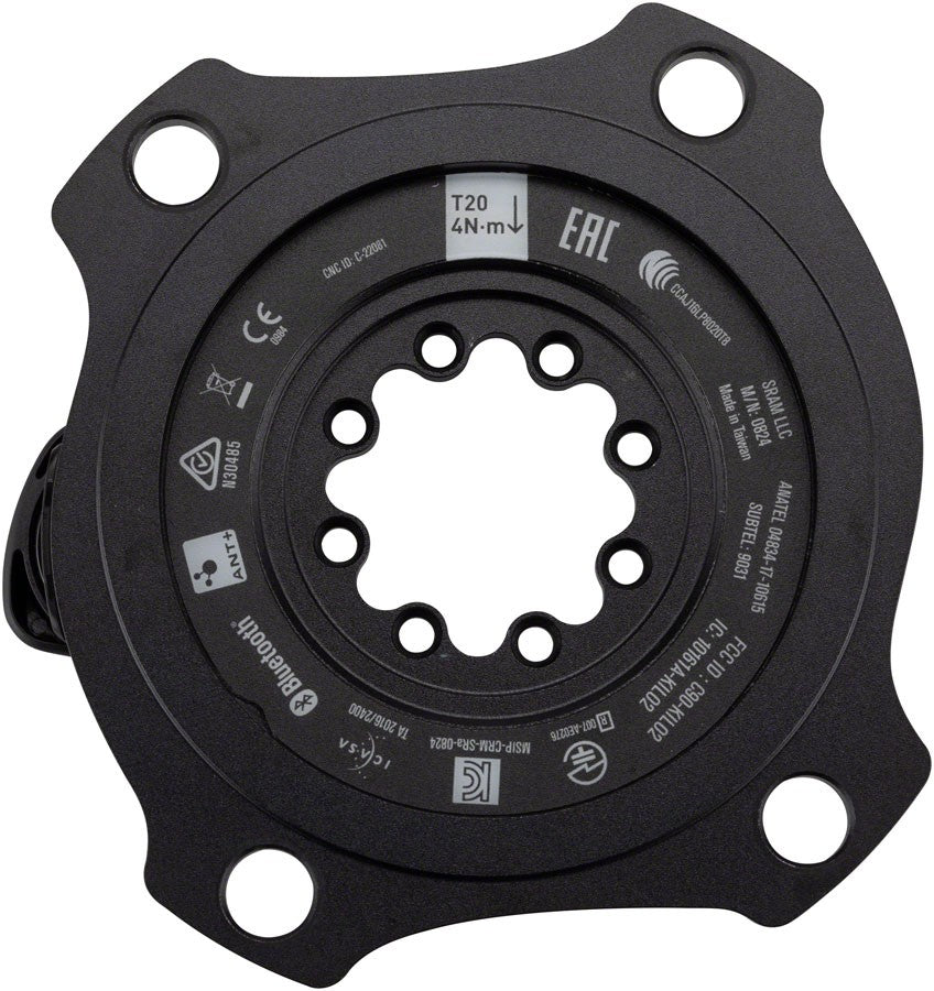SRAM RED/Force AXS Power Meter Spider - 107 BCD, 8-Bolt Crank Interface, 1x/2x 3