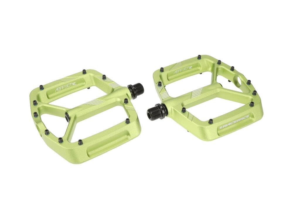 Race Face Aeffect Platform Pedals Green Pair 9/16" Spindle 1