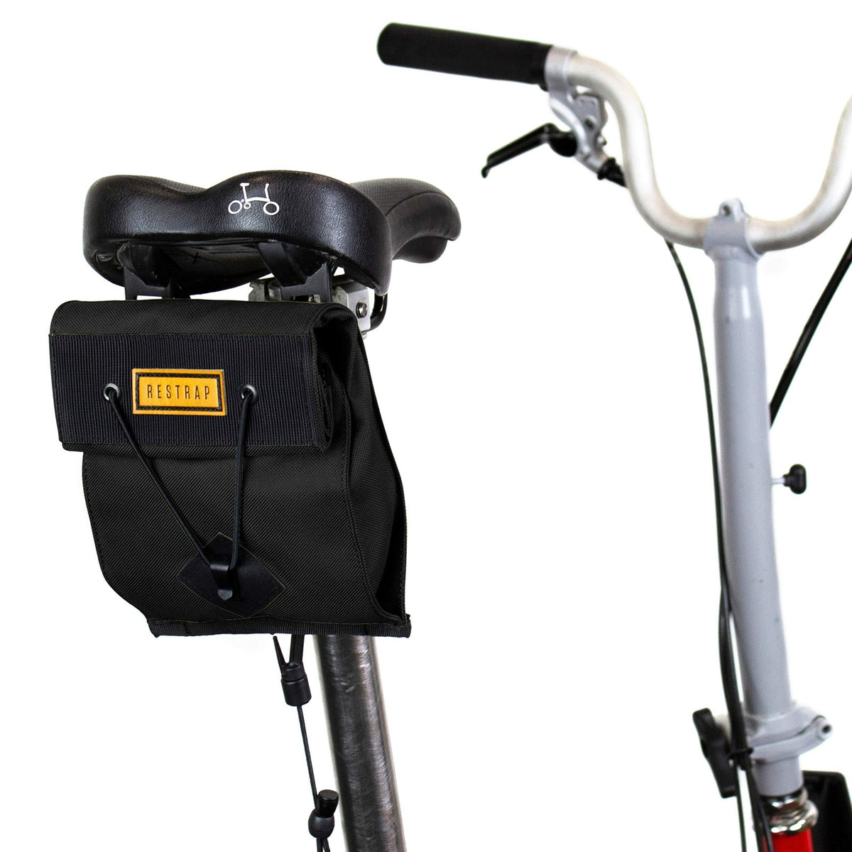 Restrap Cycling "City Saddle Bag" for Folding Bikes - Small 1.2L, Black 1