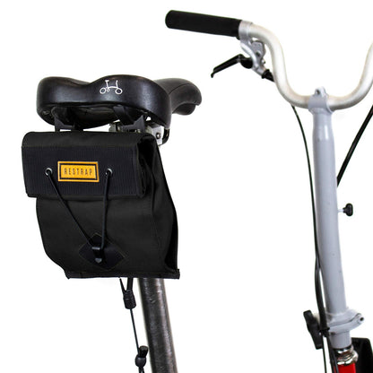 Restrap Cycling "City Saddle Bag" for Folding Bikes - Small 1.2L, Black 1