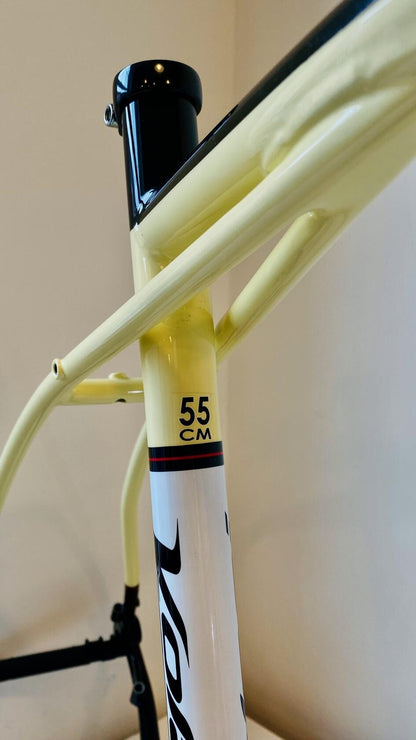 Volagi Viaje XL Cream Cr-Mo Frame & Full Carbon Fork 55cm BB386EVO 5