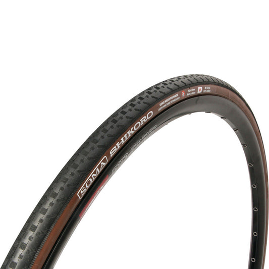 Soma Shikoro Tire 700x38c Folding Bead Black Brown Road Touring Urban Bike 1