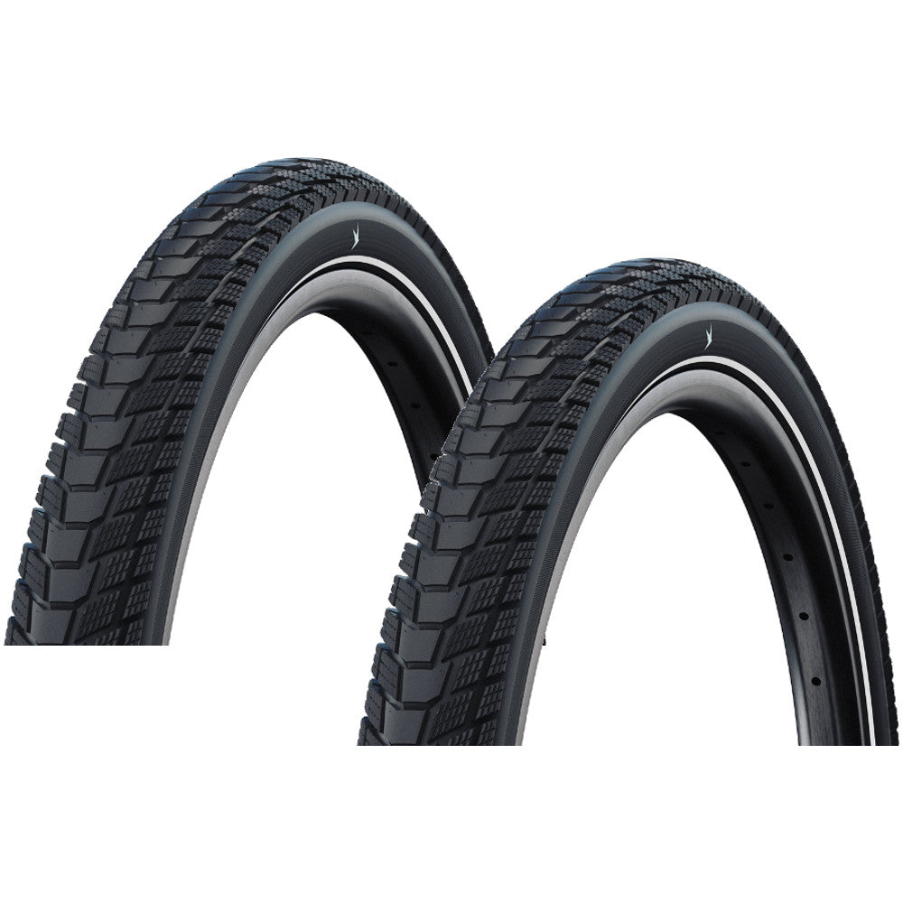 2-Pack Schwalbe Motion Pick-Up 26x2.35 Clincher Wire Tire Black/Reflex E-50 1