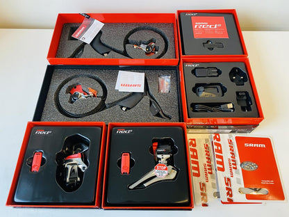 SRAM Red eTap 2x11 Road WiFli Group Set with Hydraulic Post Mount Disc Brakes 1
