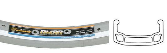 Weinmann DM30 Rim 24in (ISO 507x24) 36-Hole Drilling Non-Machined Sidewall 1