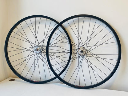 Velocity PSYCHO 700c Track/Fixie Wheelset 36h 100/120 Fix/Free - Black/Silver 1