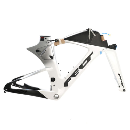 Felt IA FRD 2.0 Ultimate Carbon Triathlon Frameset 48cm Silver White DAMAGED 1
