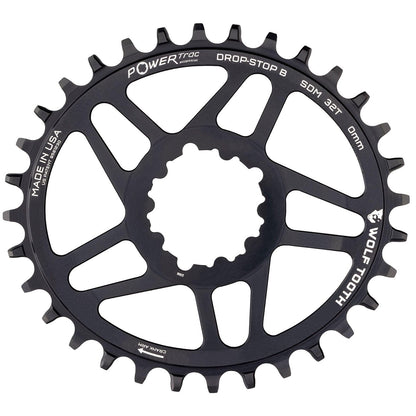 Wolf Tooth Components Elliptical 3-Bolt Boost Chainring (DropStop-B), 32T, Black 1