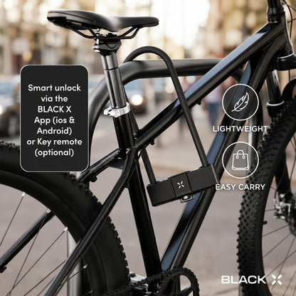 Black X Titan Smart Shackle Lock LS, Bicycle, Motorcycle, Scooter or Bike Lock 2