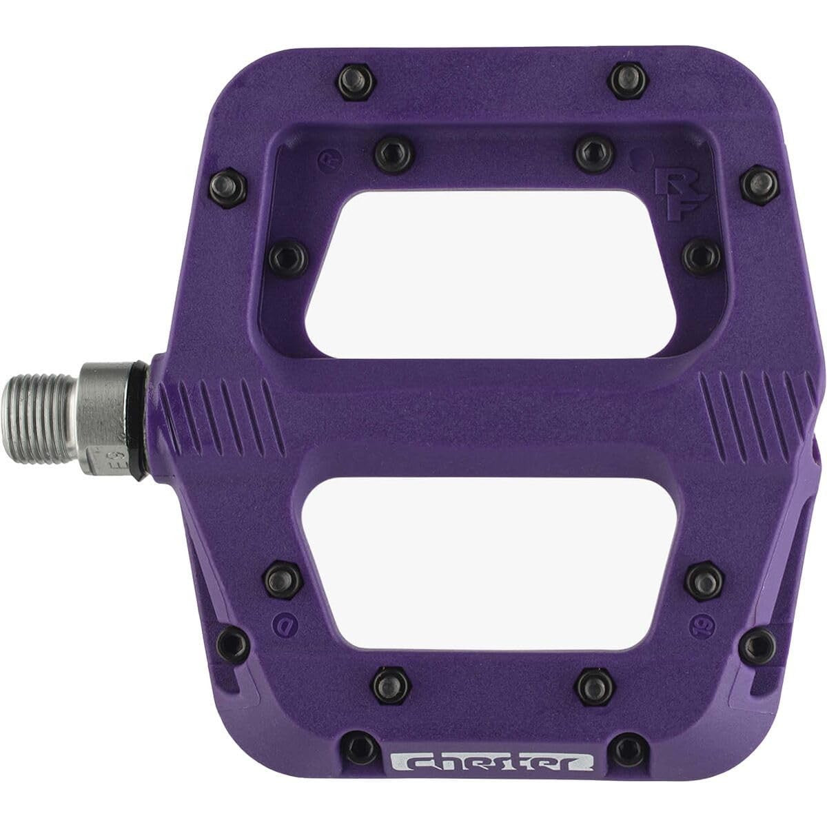 Raceface Chester Small Platform Pedals Body: Nylon Spindle: Cr-Mo 9/16" Purple 1