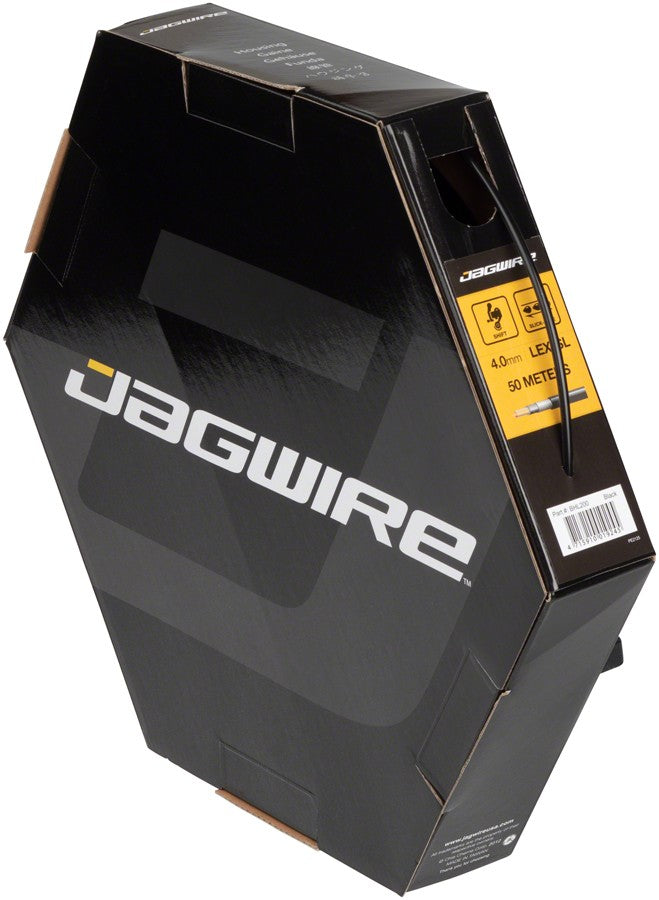 Jagwire 4mm Sport Derailleur Housing with Slick-Lube Liner 50M File Box, Black 1