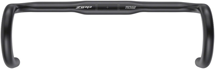 Zipp Service Course 80 Ergo Drop Handlebar 31.8mm 38cm Bead Blast Black Aluminum 1