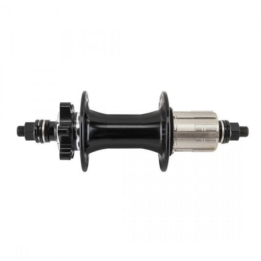 Se Bikes Om Duro Rear Hub 36H Black 6-Bolt Disc 8-10 Speed Cassette 1