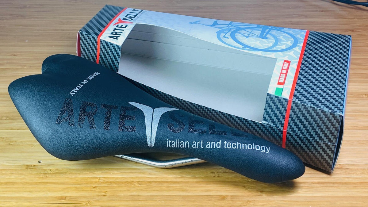 ARTE SELLE Carbon Titanium Rail Black Racing Saddle Made in Italy 1