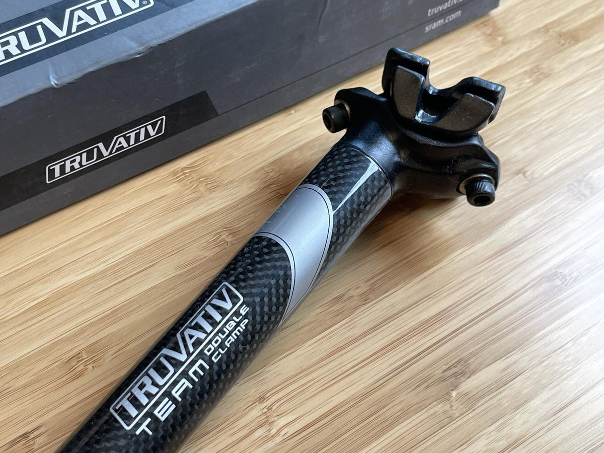 NOS SRAM Truvativ Team Double Clamp Carbon Fiber Seatpost 27.2mm 250mm 2